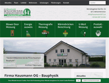 Tablet Screenshot of hausmann3072.at